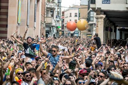 Ambiente durante la última jornada del Festival Sonorama Ribera, el 12 de agosto de 2018.