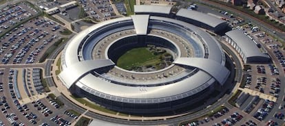 Sede de la agencia brit&aacute;nica de escuchas GCHQ, en Cheltenham (Reino Unido).