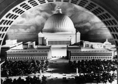 El Capitolio que Adolf Hitler diseñó junto a su arquitecto, Albert Speer, como pieza central de la nueva capital del mundo, Germania.