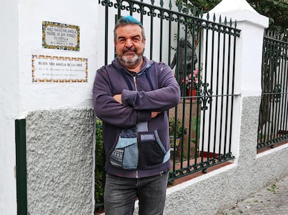 Gervasio Iglesias, en la casa donde naci Santa ?ngela de la Cruz (Sevilla).