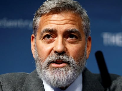 George Clooney, en una conferencia contra la corrupeción en África celebrado en Londres en septiembre de 2019.