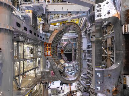 Aspecto del estado de construcción del ITER, en Cadarache (Francia), que se nutrirá con materiales del IFMIF DONES.