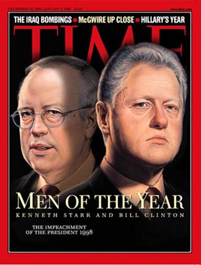 Bill Clinton y Kenneth Starr.