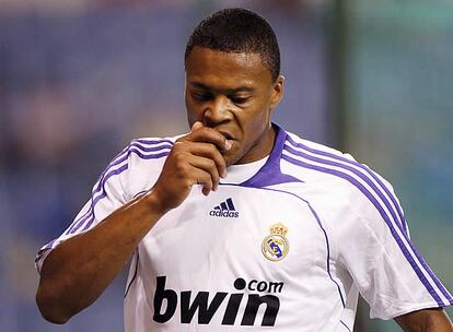 Julio Baptista, en un partido con el Real Madrid