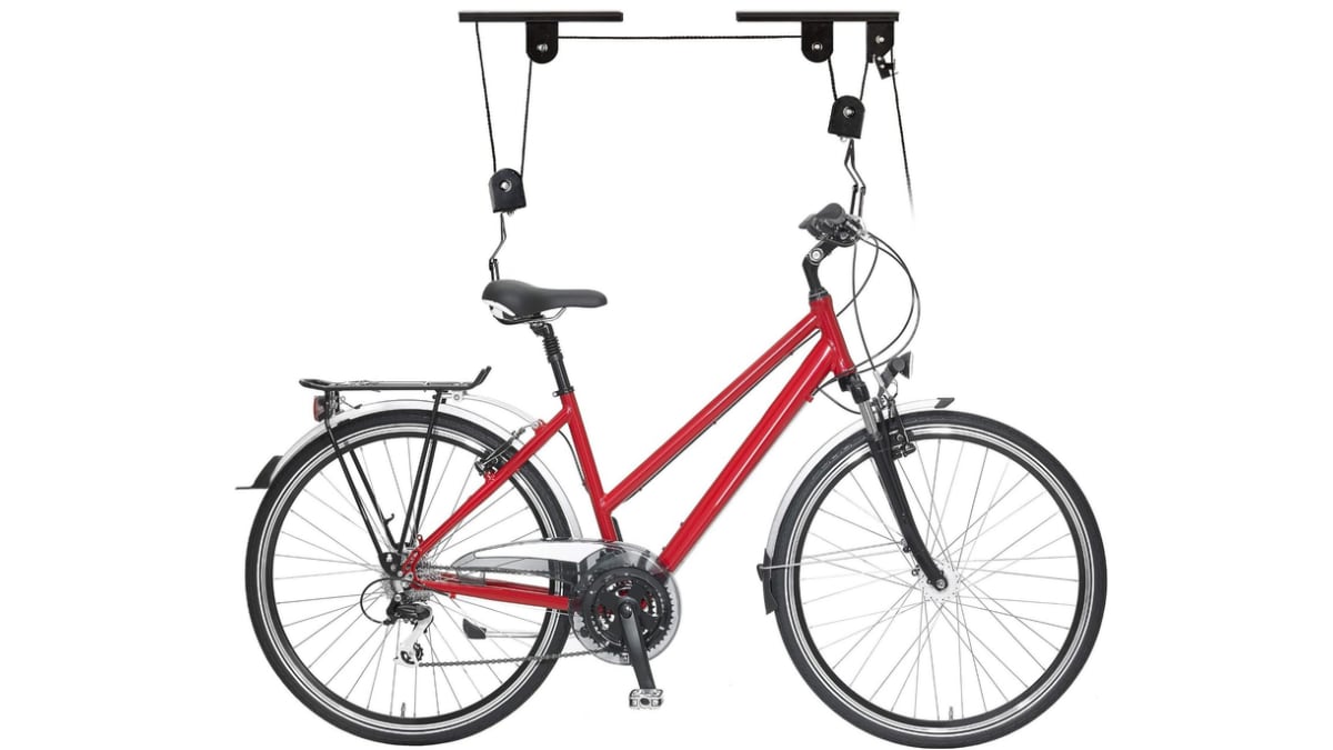 Soporte de techo para bicicleta.