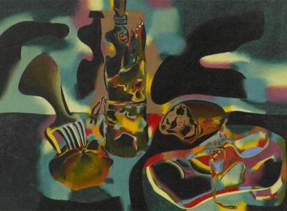 <i>Naturaleza muerta con zapato viejo, </i>obra de Joan Miró de 1937, que forma parte de la exposición del MOMA.