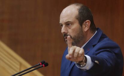 Pedro Roll&aacute;n interviene en la Asamblea de Madrid el pasado junio.