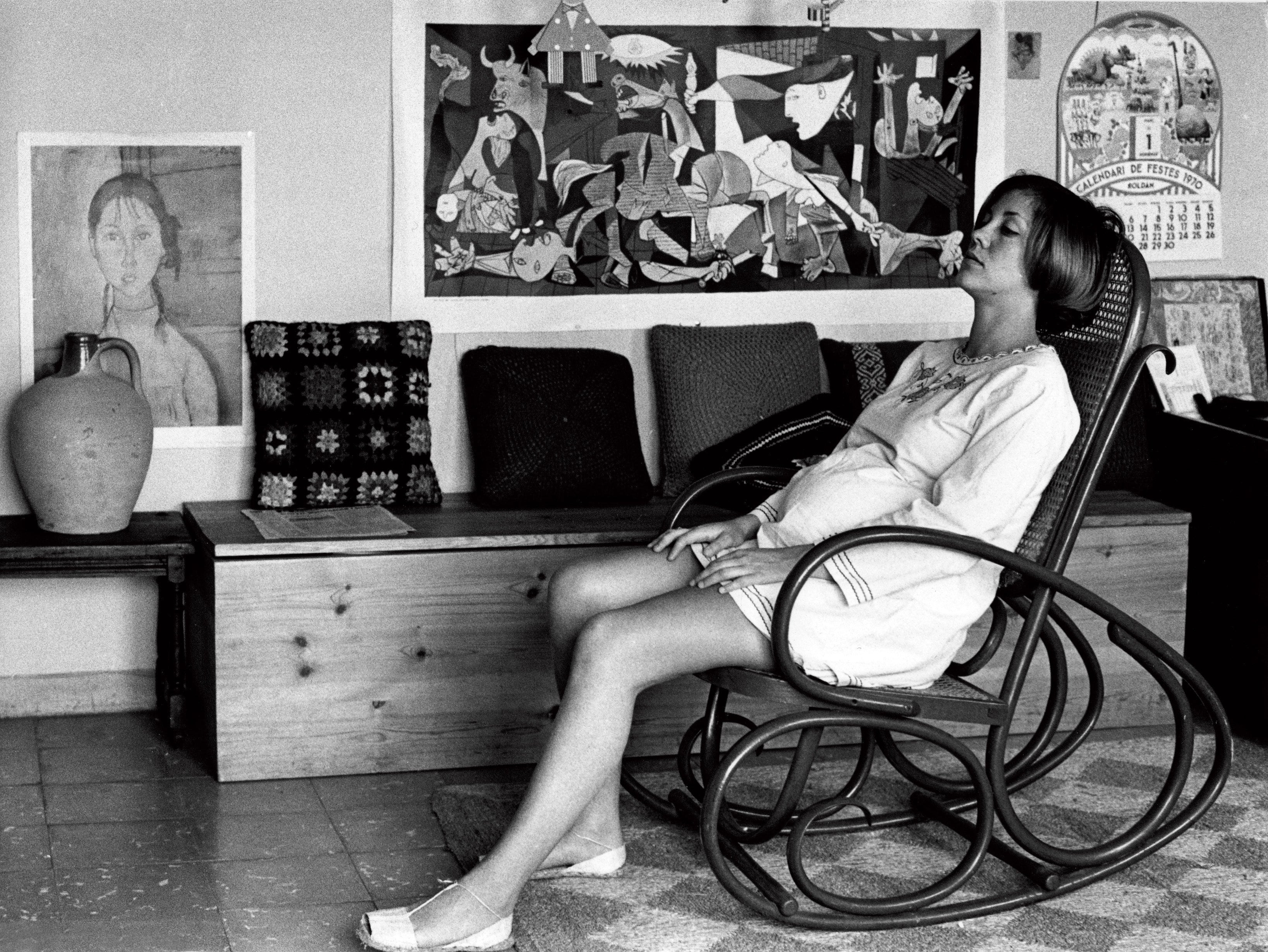 L'escriptora Montserrat Roig l'abril de 1970