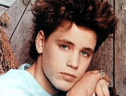 Adiós a Corey Haim cuando era adolescente en una foto de su página web oficial.