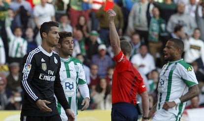 Cristiano, tras su expulsión en Córdoba