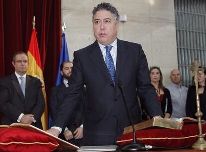 Tomás Burgos, durante su toma de posesión.