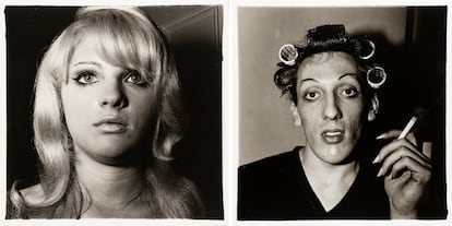 'Chica rubia con pintalabios brillante, Nueva York, 1967' y 'Joven con rulos en su casa en la calle 20, Nueva York, 1966'.