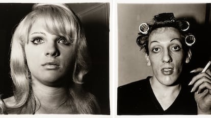 'Chica rubia con pintalabios brillante, Nueva York, 1967' y 'Joven con rulos en su casa en la calle 20, Nueva York, 1966'.