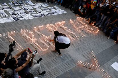 Vigilia en homenaje a los ciudadanos que fueron detenidos tras las protestas en Venezuela