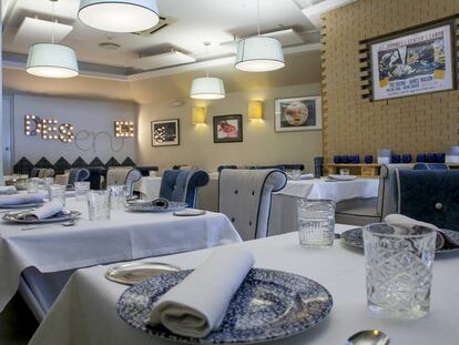 Sala del restaurante Desencaja, en Madrid.