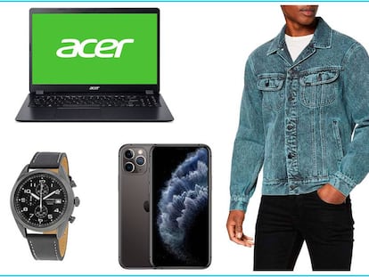 De entre los productos destacados en ofertas de la semana, encontrarás: un portátil Acer, un reloj Seiko, un iPhone 11 Pro o una chaqueta vaquera Lee.