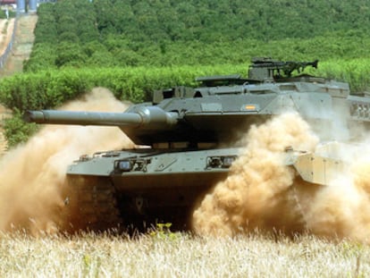 Carro de combate Leopard 2E del Ejército español, en una imagen de archivo.