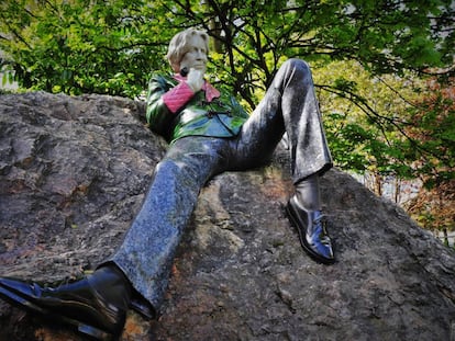Estatua de Oscar Wilde.