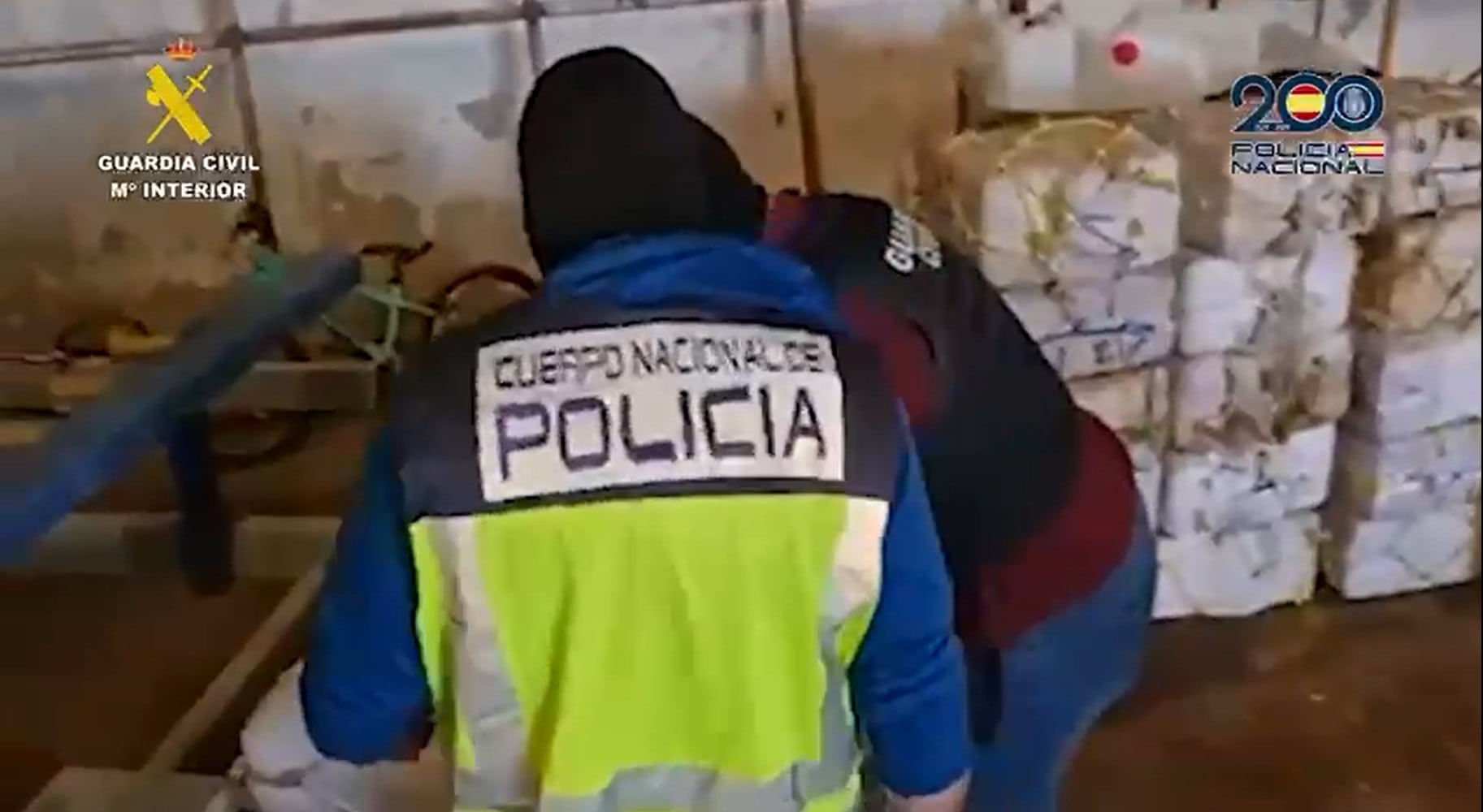 Policía y Guardia Civil incautan casi tres toneladas de cocaína a un grupo de narcos del Guadalquivir