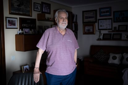 Amos Núñez, cuidador de más de 80 años. En su casa de Albacete.