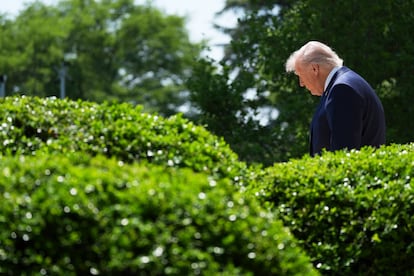 Donald Trump, este jueves en La Casa Blanca.
