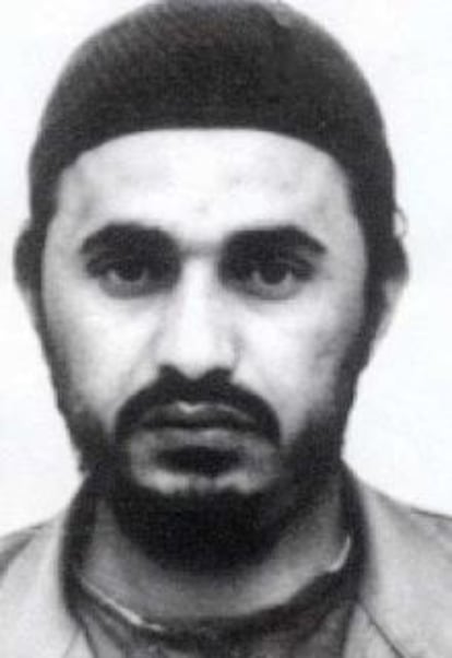 Imagen del líder de Al Qaeda en Irak, el extremista jordano, Mohamed Al Zarqawi.