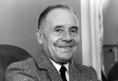 Portrait of the French writer Julien Gracq.