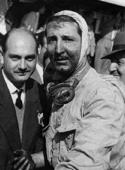 Paco Godia, tras una carrera en Montjuïc.