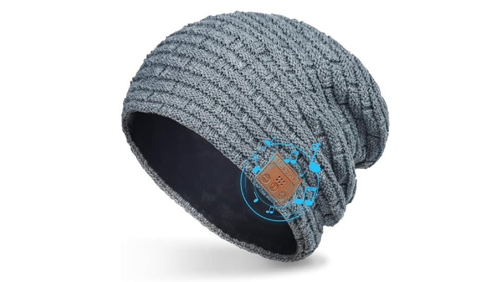 Gorro abrigada con conexión Bluetooth.