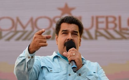 Nicol&aacute;s Maduro discursa em evento no dia 18. 