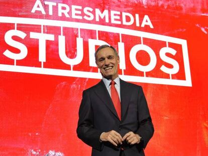 Silvio González, consejero delegado de Atresmedia, en la presentación de Atresmedia Studios. 