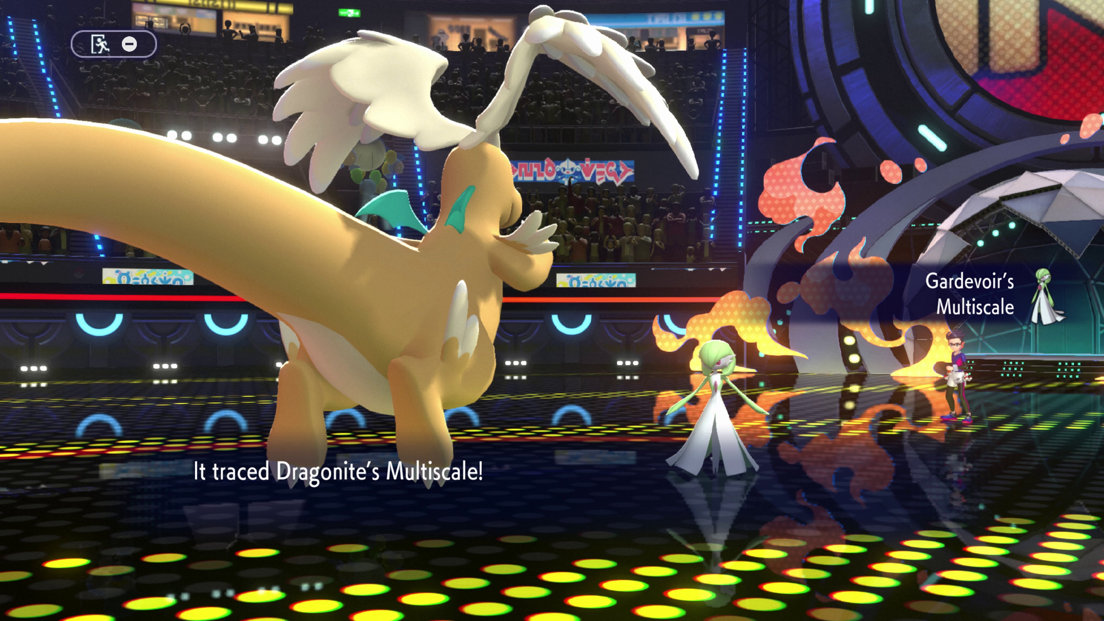 Un Mega Dragonite se enfrenta a un Gardevoir. Las megaevoluciones son parte de Champions desde su lanzamiento.