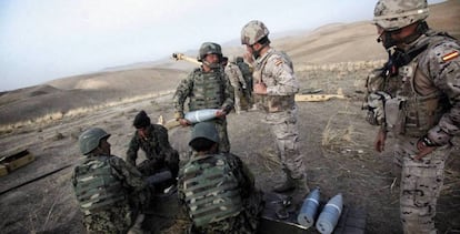 Militares españoles en Afganistán, en una imagen de archivo.