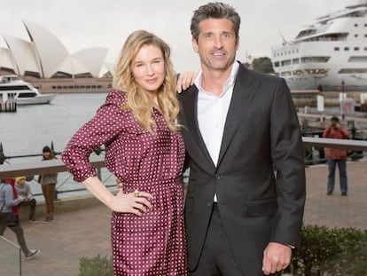 Ren&eacute;e Zellweger y Patrick Dempsey, en Australia.