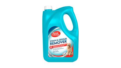 Ofertas de primavera productos de limpieza sobre fondo blanco.