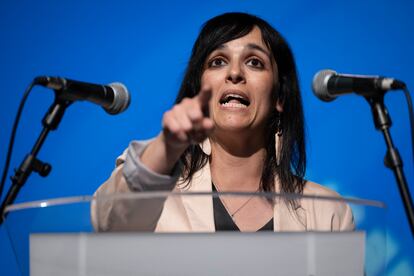 Sílvia Orriols durante el acto de campaña