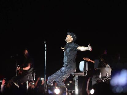 Enrique Iglesias actúa en un concierto en la Ciudad de Durango (México), el pasado 5 de agosto.