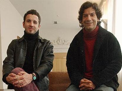 Leonardo di Cesare (derecha) e Ignacio Toselli, director y actor de <i>Buena vida Delivery,</i> ayer en Valladolid.