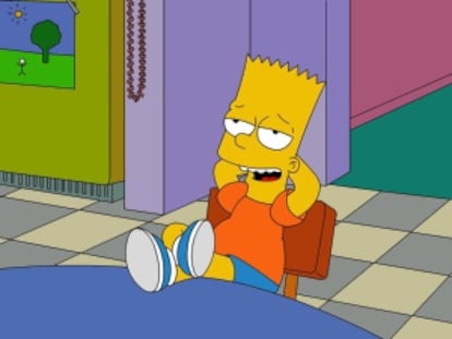 Bart Simpson en una escena de Los Simpson.