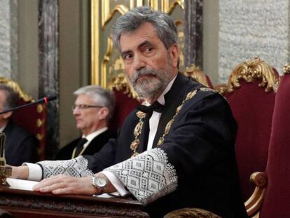 Carlos Lesmes, presidente del Tribunal Supremo y del CGPJ, el pasado marzo.