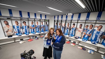 Una de las acciones de LALIGA EXPERIENCE en el Estadio de Mendizorrotza de Álava (Vitoria).