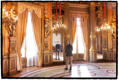 El escritor mexicano David Toscana, premio Bienal Mario Vargas Llosa, en la Casa de América de Madrid. 
