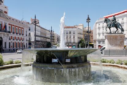 Vista de la Puerta del Sol en Madrid.