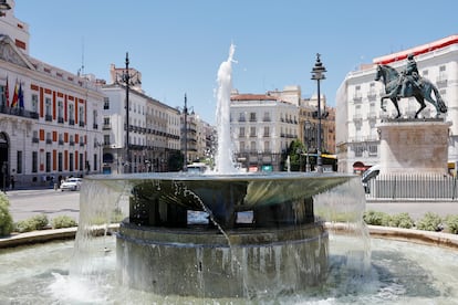 Vista de la Puerta del Sol en Madrid.