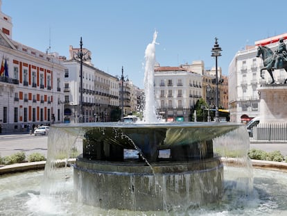 Vista de la Puerta del Sol en Madrid.