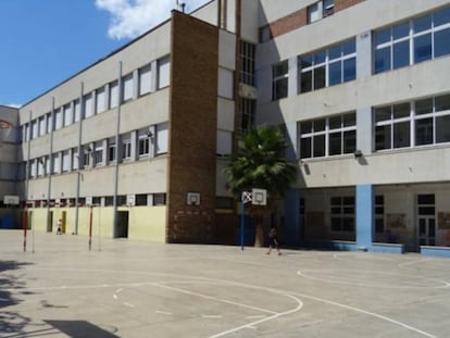 El patio del la escuela Maristes Anna Ravell de Barcelona.