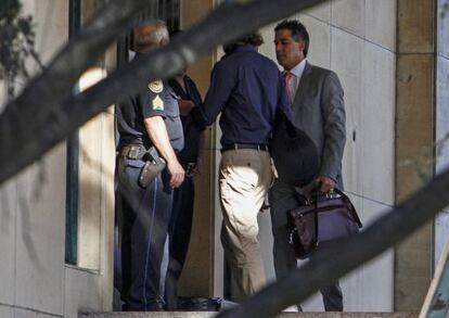 El juez Daniel Rafecas, entrando a la Corte Federal