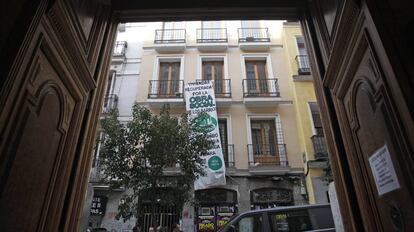 Okupación de un edificio de cinco plantas en Madrid.