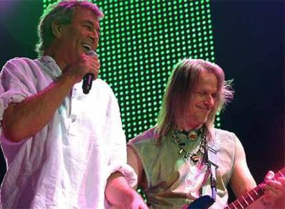 Ian Gillan y Steve Morse, de Deep Purple, en un concierto.
