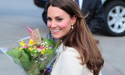 Kate Middleton, duquesa de Cambridge, durante un evento de caridad.